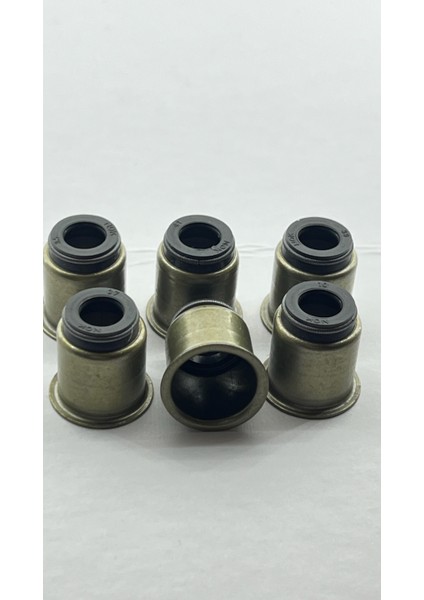 Subap Lastiği Sızdırmazlık Keçesi 16 ADET Fkm ON_S02 Siyah 8 x 9,8/18 x 15 x 18,6