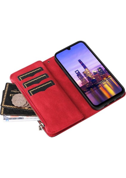 Samsung Galaxy A16 Kickstand Koruyucu Dokuz Kart Yuvaları Iki Renkli (Yurt Dışından)