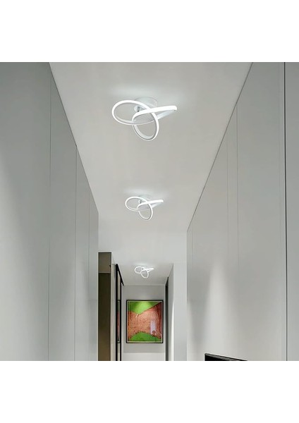 - Elegance Tavana Sabit LED Avize - Beyaz Kasa - 3 Renk modelleri