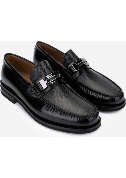 Valentıno Erkek Hakiki Deri Siyah Loafer Ayakkabı 667 2114 Erk Ayk Y23 Black