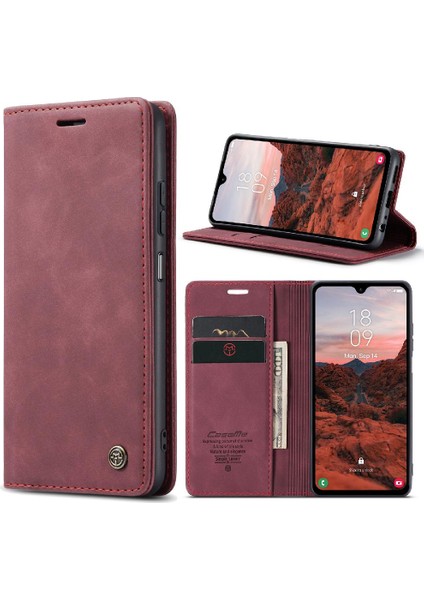 Samsung Galaxy A05S Için Flip Case Manyetik Kapatma Darbeye Vintage Pu (Yurt Dışından)