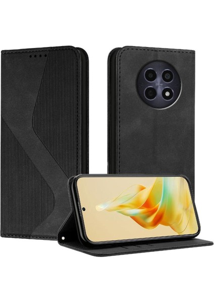 Realme 12 5g Için Kılıf Kart Yuvaları Tutucu Pu Deri Cüzdan Kickstand Folio (Yurt Dışından)