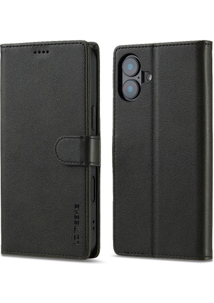 IPhone 16 Için Flip Case Artı Buzağı Doku Yatay Çevir Deri Kılıf (Yurt Dışından) modelleri