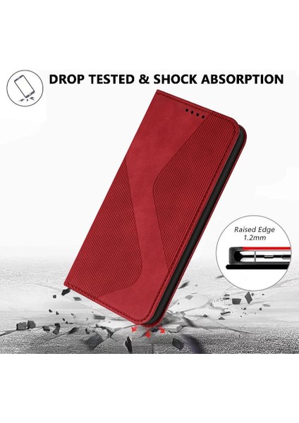 Xiaomi Poco M6 4g Kart Yuvaları Tutucu Için Kılıf Folio Kapak Pu Deri Cüzdan (Yurt Dışından)