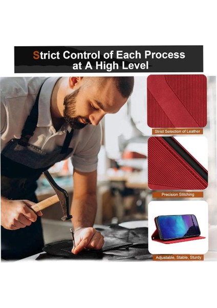 Xiaomi Poco M6 4g Kart Yuvaları Tutucu Için Kılıf Folio Kapak Pu Deri Cüzdan (Yurt Dışından)