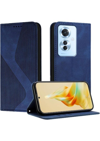 Oppo Oppo 11F Pu Deri Cüzdan Için Kılıf Kickstand Kart Yuvaları Tutucu Folio (Yurt Dışından)
