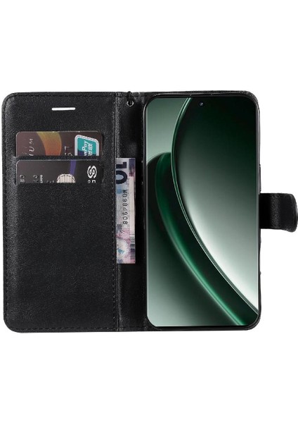 Kart Yuvası Katı ile Realme Gt 6 Iş Cüzdan Telefon Kılıfı Için Flip Case (Yurt Dışından)