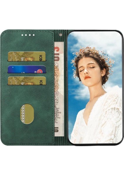 Oppo Oppo 10 Pro 5g Pu Deri Için Kılıf Folio Manyetik Kart Yuvaları Çevirin (Yurt Dışından)