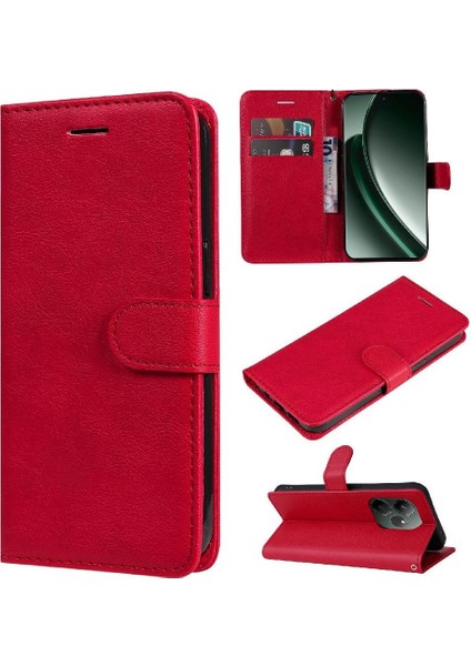 Kart Yuvası Katı ile Realme Gt 6 Iş Cüzdan Telefon Kılıfı Için Flip Case (Yurt Dışından)