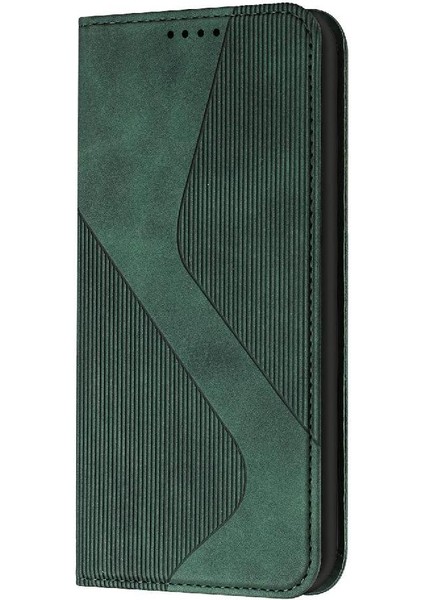 Realme Için 12 Pro Artı 5g Manyetik Kart Yuvaları Tutucu Folio Kapak Pu (Yurt Dışından)