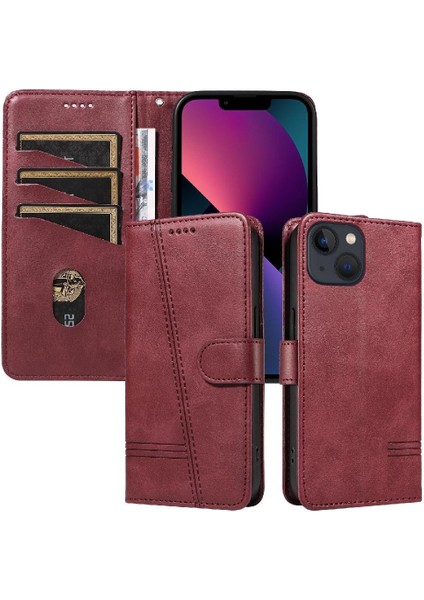 Kredi Kartı Yuvası ile IPhone 14 Artı Için Filp Durumda Ayrılabilir Siyah Pu (Yurt Dışından)