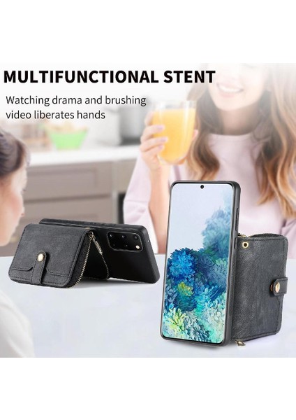 Samsung Galaxy S20 Artı Ayarlanabilir Kordon Fermuar Kapatma Prim (Yurt Dışından)