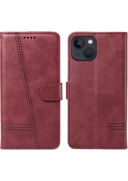 Kredi Kartı Yuvası ile IPhone 14 Artı Için Filp Durumda Ayrılabilir Siyah Pu (Yurt Dışından)
