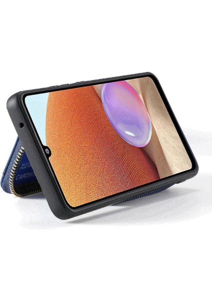 Samsung Galaxy A53 7 Kart Yuvaları Fermuar Kapatma Premium Deri Kılıf (Yurt Dışından)