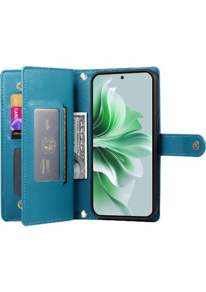 Oppo Oppo 11 Pro Için Flip Case Crossbody Kayış Cüzdan Standı Iş (Yurt Dışından)