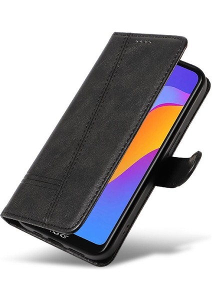 Huawei Y6 2019 Cüzdan Telefon Kılıfı Için Filp Durumda Preslenmiş Pu Deri ile (Yurt Dışından)