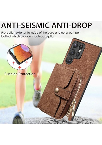 Samsung Galaxy S23 Ultra Standı Premium Deri 7 Kart Yuvaları (Yurt Dışından) modelleri
