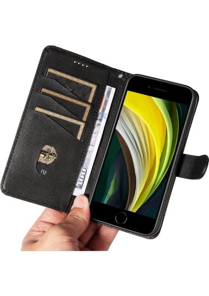 Kredi Kartı Yuvası ile IPhone 7/8 Için Ayrılabilir Siyah Bilezik Durumda (Yurt Dışından)