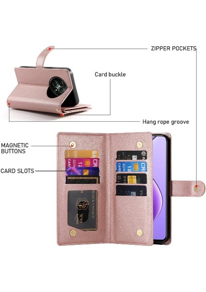 Realme 12 5g Cüzdan Standı Için Flip Case Crossbody Kayış Iş (Yurt Dışından) fiyatları