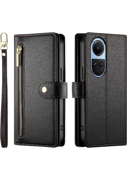 Oppo Oppo 10 5g Için Flip Case Crossbody Kayış Standı Çok Fonksiyonlu (Yurt Dışından) modelleri