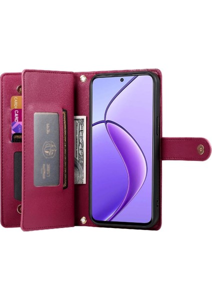 Realme 12 5g Cüzdan Standı Için Flip Case Crossbody Kayış Iş (Yurt Dışından) fırsatları