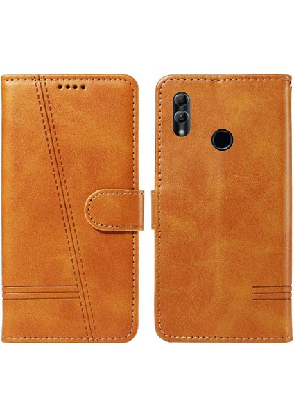 Onur 10 Lite Için Filp Durumda Kredi Kartı Yuvası Siyah ile Preslenmiş Pu Deri (Yurt Dışından) modelleri