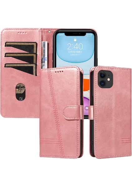 Kredi Kartı Yuvası Pu ile IPhone 11 Için Ayrılabilir Siyah Bilezik Durumda (Yurt Dışından)