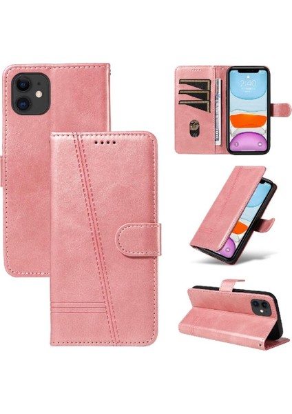 Kredi Kartı Yuvası Pu ile IPhone 11 Için Ayrılabilir Siyah Bilezik Durumda (Yurt Dışından) indirimleri