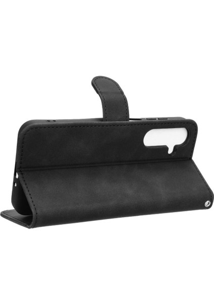 Samsung Galaxy M35 Kickstand Pu Deri Yan Toka Kartı Için Flip Case (Yurt Dışından)
