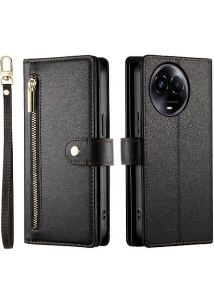 Realme 11 5g Cüzdan Çok Fonksiyonlu Standı Iş Kayışı Için Flip Case (Yurt Dışından)