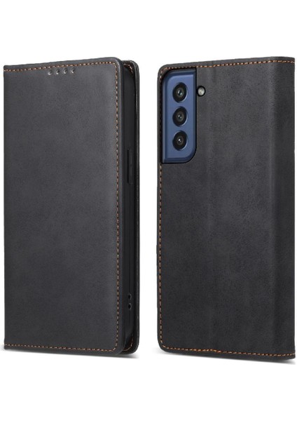 Samsung Galaxy S21 Fe Darbeye Kart Yuvası Kickstand Tpu Için Flip Case (Yurt Dışından)