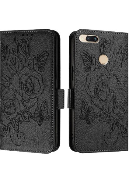 Kredi Kartı Yuvası Manyetik Cüzdan ile Xiaomi Redmi A1 Pu Deri Kılıf (Yurt Dışından)