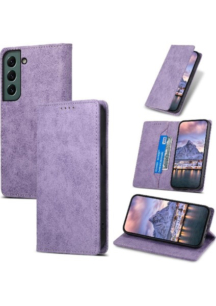 Samsung Galaxy S22 Artı Tpu Iş Rahat Darbeye Kart Için Flip Case (Yurt Dışından)