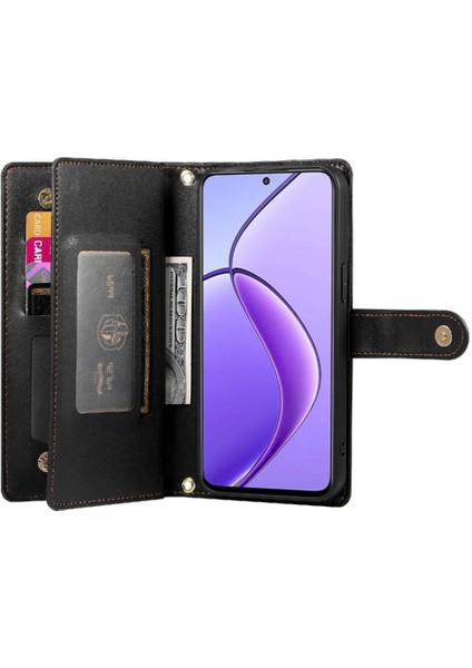 Realme 12 5g Cüzdan Standı Için Flip Case Crossbody Kayış Iş (Yurt Dışından) indirimleri