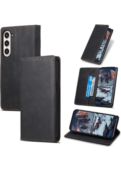 Samsung Galaxy S23 Artı Kickstand Darbeye Tpu Kart Yuvası Için Flip Case (Yurt Dışından)
