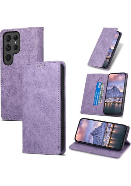 Samsung Galaxy S23 Ultra Darbeye Kart Yuvası Iş Tpu Için Flip Case (Yurt Dışından)