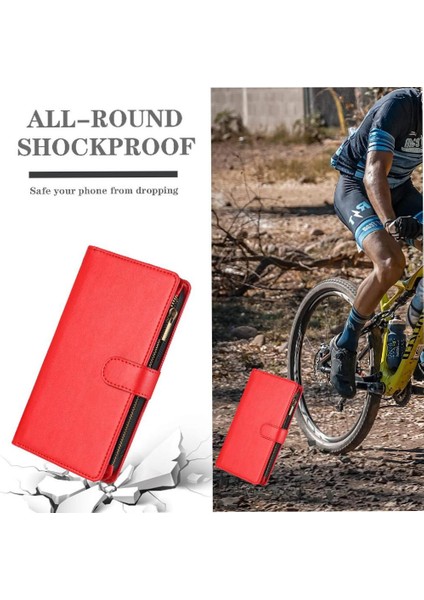 Oppo Case 12 5g Için Kılıf Cüzdan Fermuar Pu Deri Çanta Kapak Folio Flip (Yurt Dışından) indirimleri