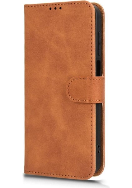 Samsung Galaxy M35 Kickstand Pu Deri Yan Toka Kartı Için Flip Case (Yurt Dışından)