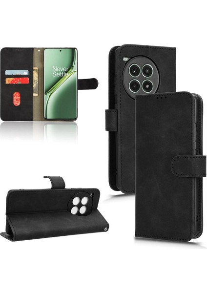 Oneplus Ace 3 Pro Için Flip Case Pu Deri Kart Yuvaları Tutucu Yan Toka (Yurt Dışından)