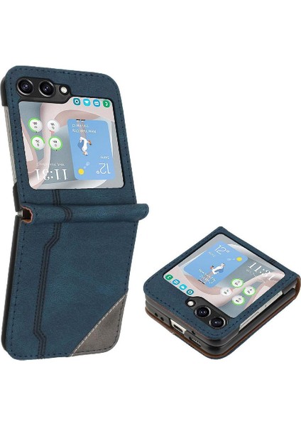 Samsung Galaxy Z Flip 6 Pu Deri Handy Standı Kart Yuvaları Kapak (Yurt Dışından)