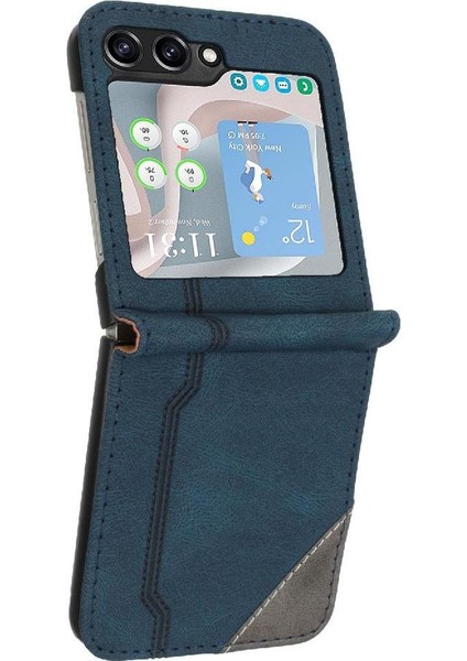 Samsung Galaxy Z Flip 6 Pu Deri Handy Standı Kart Yuvaları Kapak (Yurt Dışından) fiyatları