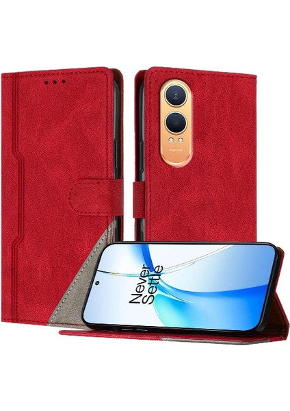 Oneplus Nord Ce 4 Lite 5g Için Kılıf Pu Deri Cüzdan Handy Standı Kartı (Yurt Dışından)