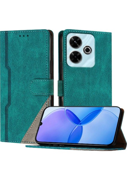 Xiaomi Poco M6 4g Kart Yuvaları Için Kılıf Kapak Manyetik Kapatma Pu Deri (Yurt Dışından)