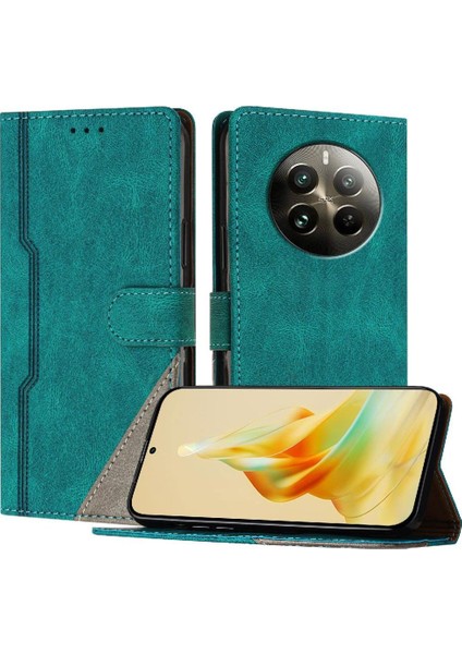 Realme 12 Pro Artı Cüzdan Kart Yuvaları Için Kılıf Kapak Pu Deri Manyetik (Yurt Dışından)