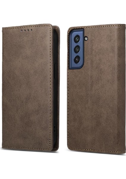 Samsung Galaxy S21 Fe Darbeye Kart Yuvası Kickstand Tpu Için Flip Case (Yurt Dışından)