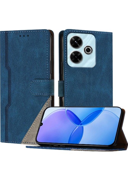 Xiaomi Poco M6 4g Kart Yuvaları Için Kılıf Kapak Manyetik Kapatma Pu Deri (Yurt Dışından)