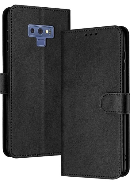 Kart Yuvası Kickstand Pu Deri ile Samsung Galaxy Not 9 Için Flip Case (Yurt Dışından)