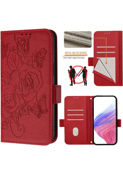 Xiaomi Redmi Için Not 13 Pro Artı Pu Deri Manyetik Cüzdan ile (Yurt Dışından)