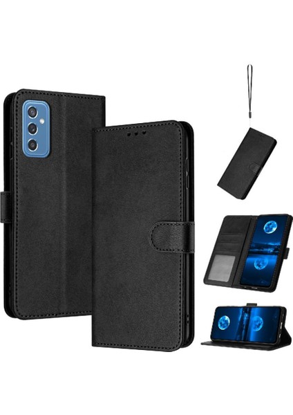 Toka Pu Deri Saf Renk ile Samsung Galaxy M52 5g Için Flip Case (Yurt Dışından)