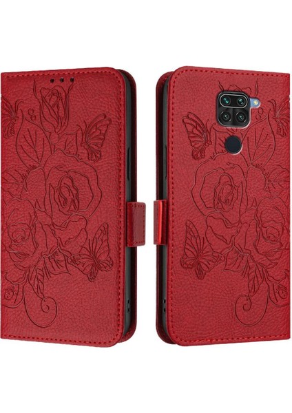 Xiaomi Redmi Not 9 Için Kredi Kartı Yuvası ile Pu Deri Manyetik (Yurt Dışından)